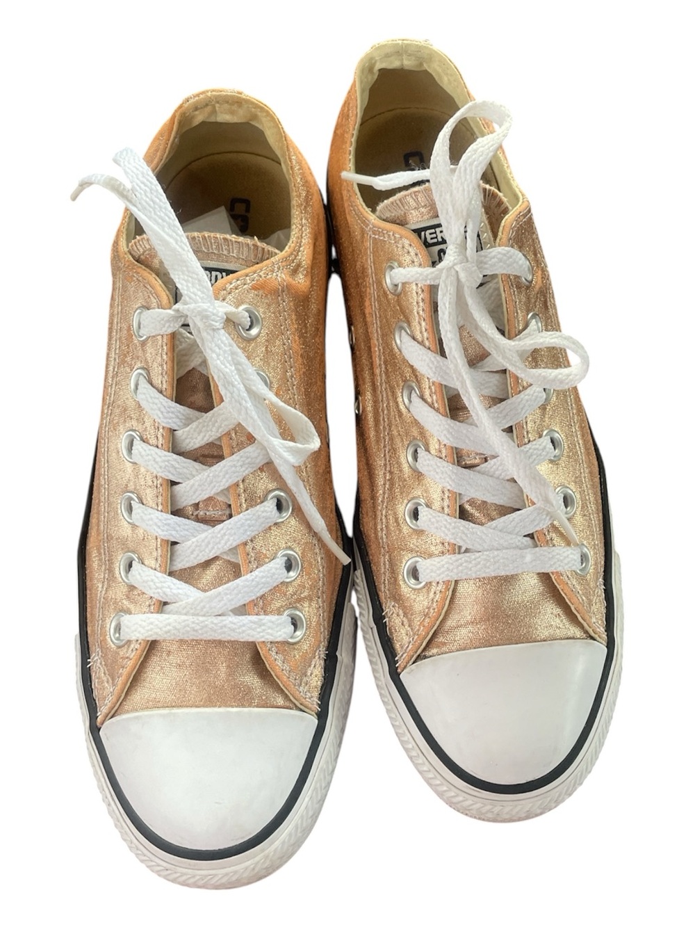 Converse Metallic Rose Gold Low Top Sneakers